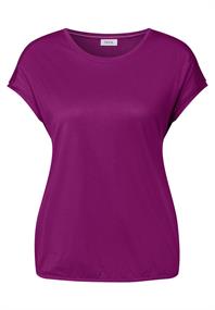 Shirt in Unifarbe anemone pink