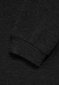 Shirt in Unifarbe anthracite melange
