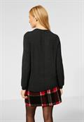Shirt in Unifarbe anthracite melange