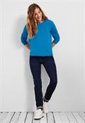 Shirt in Unifarbe club blue