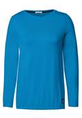 Shirt in Unifarbe club blue