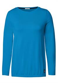 Shirt in Unifarbe club blue