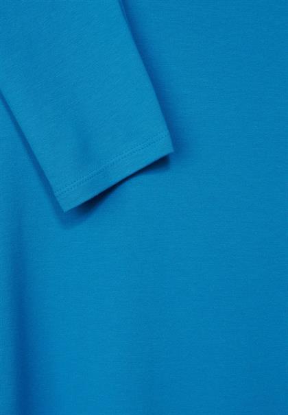 Shirt in Unifarbe club blue