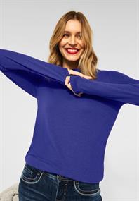 Shirt in Unifarbe eminent blue