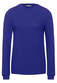 Shirt in Unifarbe eminent blue