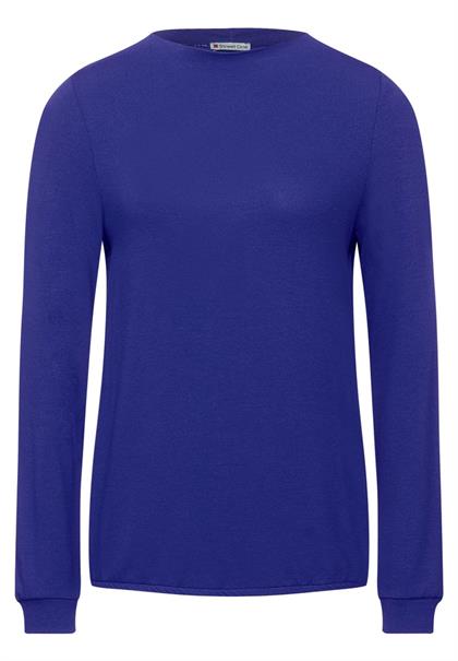 Shirt in Unifarbe eminent blue