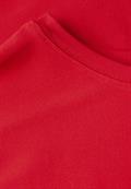 Shirt in Unifarbe glory red