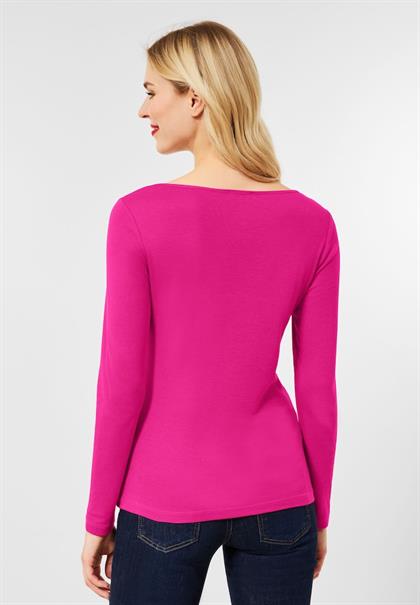 Shirt in Unifarbe lavish pink