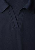 Shirt in Unifarbe shadowed navy