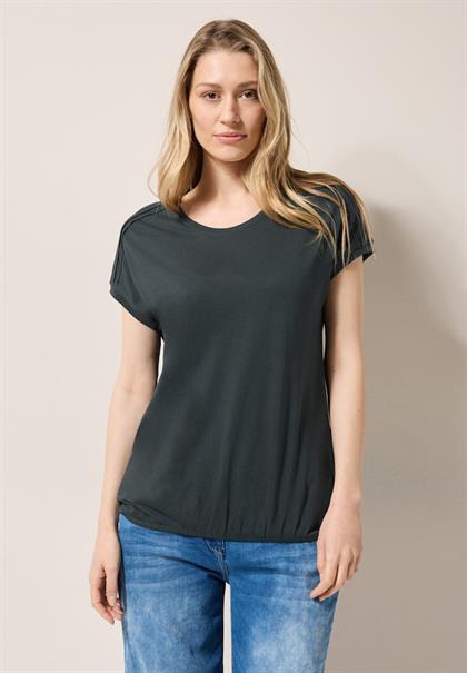 Shirt in Unifarbe slate khaki
