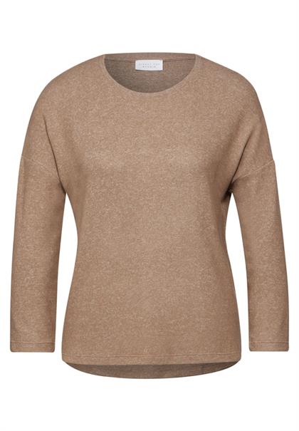 Shirt mit 3/4-Arm mocha kiss mel.