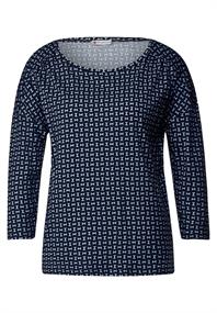 Shirt mit 3/4 Ärmel deep blue