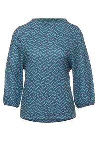 Shirt mit 3/4 Ärmel milky jade blue