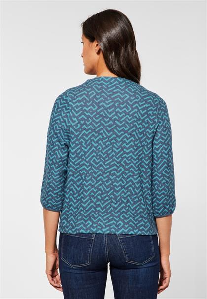 Shirt mit 3/4 Ärmel milky jade blue