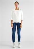 Shirt mit 3/4 Ärmel off white