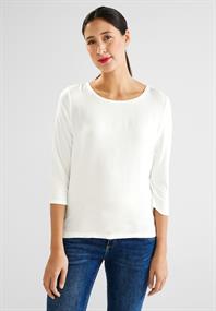 Shirt mit 3/4 Ärmel off white