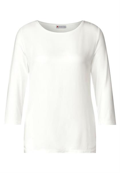 Shirt mit 3/4 Ärmel off white
