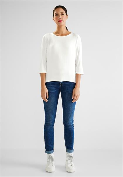 Shirt mit 3/4 Ärmel off white