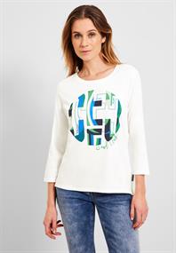 Shirt mit 3/4 Ärmel vanilla white