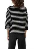 Shirt mit 3/4-Ärmeln schwarz