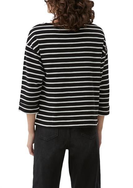 Shirt mit 3/4-Ärmeln schwarz