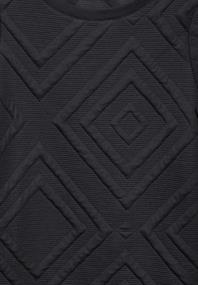 Shirt mit 3D Strukturmuster deep charcoal grey