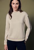 Shirt mit Akzentstreifen soft fawn beige