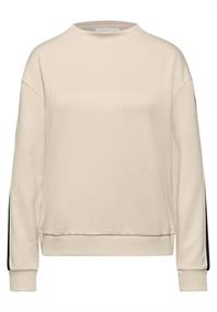 Shirt mit Akzentstreifen soft fawn beige