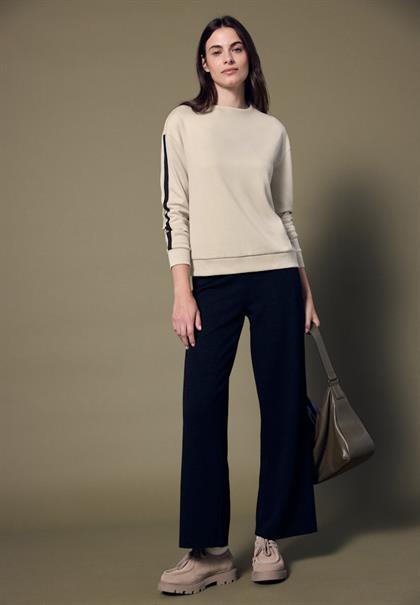 Shirt mit Akzentstreifen soft fawn beige