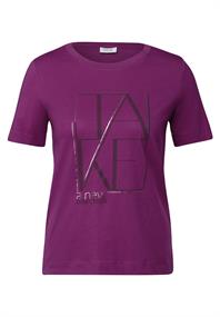 Shirt mit Artwork anemone pink