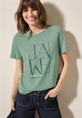Shirt mit Artwork matcha green