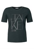 Shirt mit Artwork slate khaki