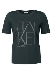 Shirt mit Artwork slate khaki