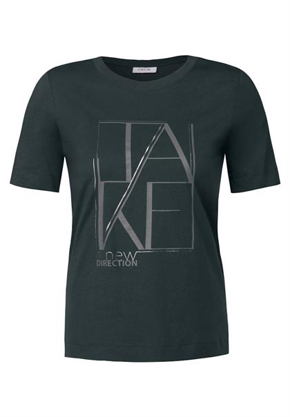 Shirt mit Artwork slate khaki