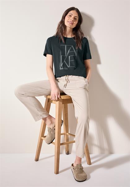 Shirt mit Artwork slate khaki