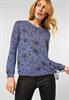 Shirt mit Blumen Print night blue melange