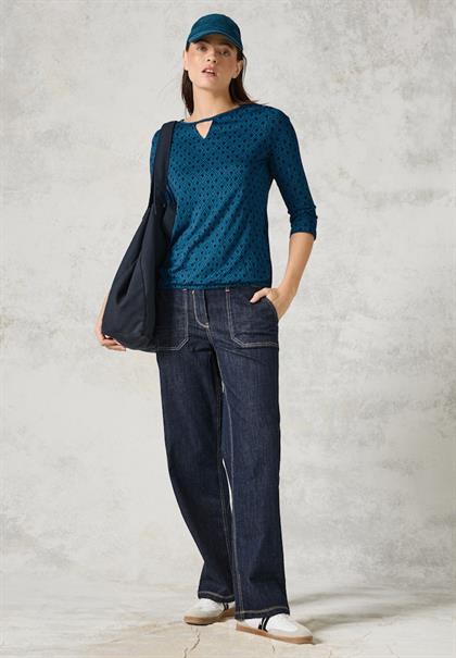 Shirt mit Cut Out celestial aqua blue