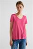 Shirt mit Dekosaum berry rose