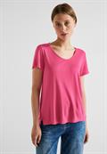 Shirt mit Dekosaum berry rose