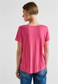 Shirt mit Dekosaum berry rose