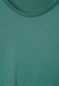Shirt mit Dekosaum lagoon green