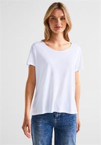 Shirt mit Dekosaum white