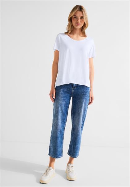 Shirt mit Dekosaum white