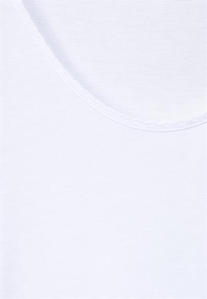 Shirt mit Dekosaum white