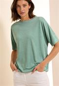 Shirt mit Dekosteinen matcha green