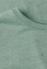 Shirt mit Dekosteinen matcha green