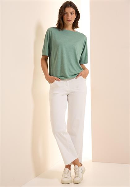 Shirt mit Dekosteinen matcha green