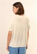 Shirt mit Dekosteinen pearl beige