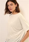 Shirt mit Dekosteinen pearl beige