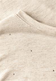 Shirt mit Dekosteinen pearl beige